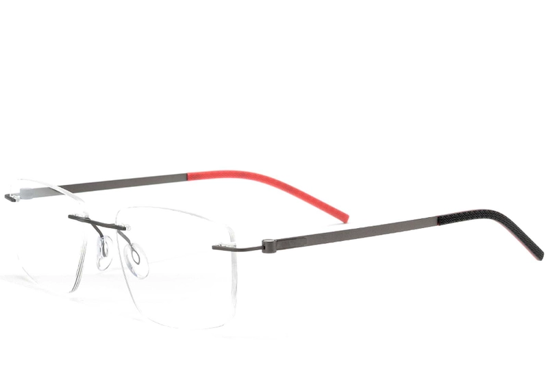 Lunettes invisibles en métal noir #BS2012-0854