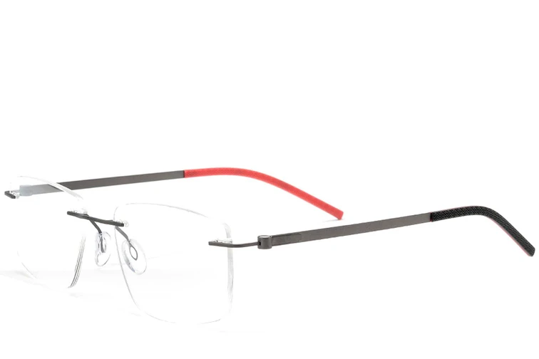 Gafas invisibles de metal negro #BS2012-0854