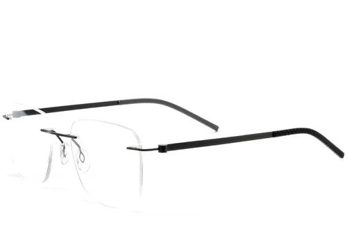 Lunettes invisibles en métal noir #BS2012-0857