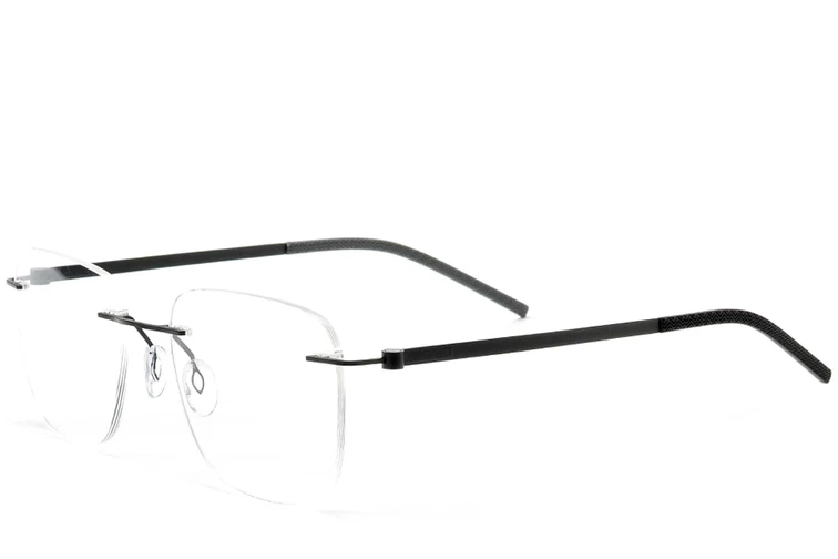 Gafas invisibles de metal negro #BS2012-0857