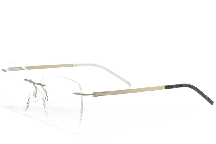 Invisible Golden Metal Glasses #BS2012-0858