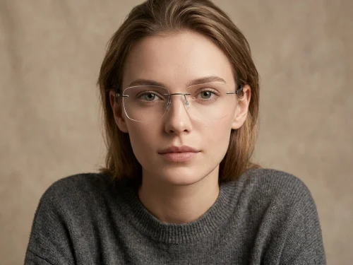 Lunettes invisibles en métal gris #BS2012-0860
