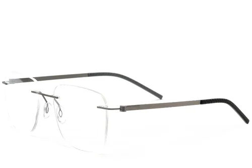Lunettes invisibles en métal gris #BS2012-0860