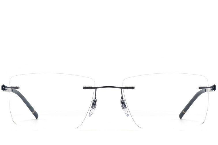 Occhiali invisibili in metallo nero #BS2012-0863