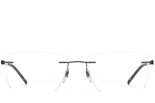 Lunettes invisibles en métal noir #BS2012-0863
