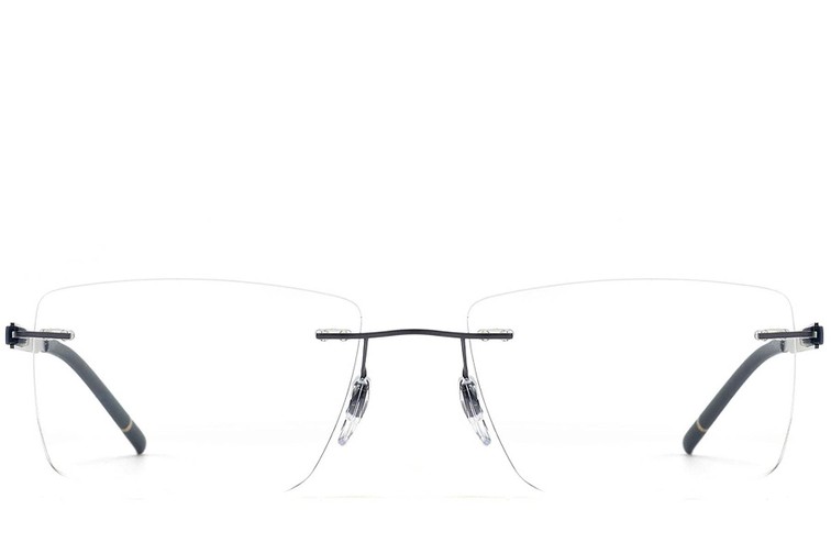 Gafas invisibles de metal negro #BS2012-0863