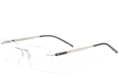 Lunettes invisibles en métal argenté #BS2012-0865