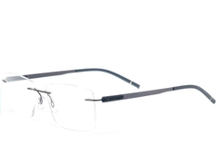 Lunettes invisibles en métal bleu #BS2012-0868