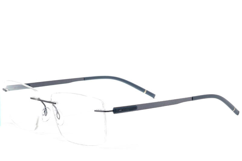 Lunettes invisibles en métal bleu #BS2012-0868