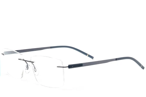 Lunettes invisibles en métal bleu #BS2012-0868