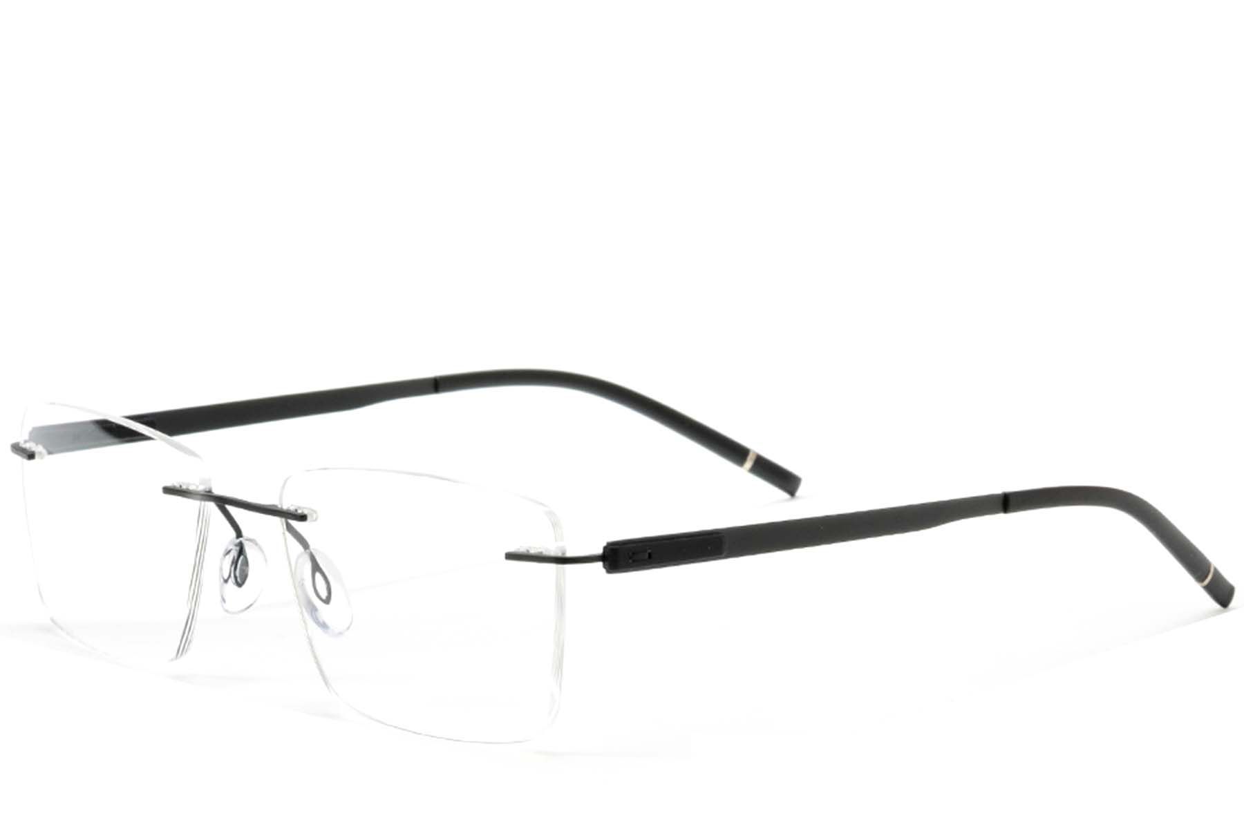 Invisible Black Metal Glasses #BS2012-0869