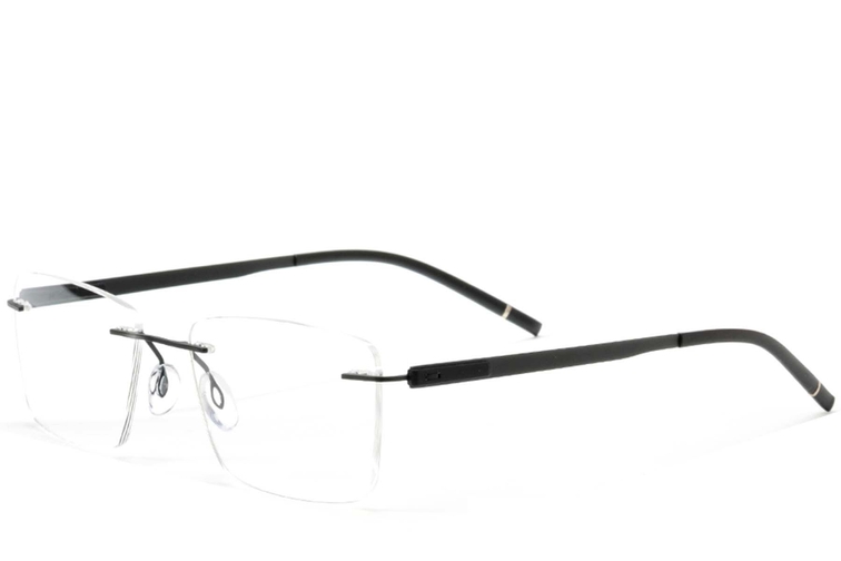 Invisible Black Metal Glasses #BS2012-0869