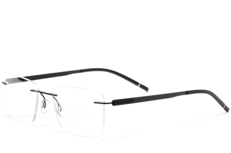 Invisible Black Metal Glasses #BS2012-0869