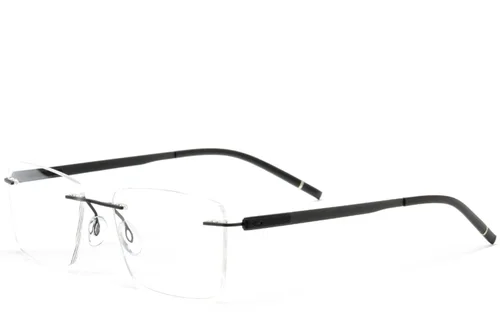 Lunettes invisibles en métal noir #BS2012-0869