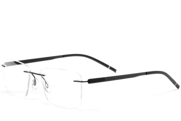 Gafas invisibles de metal negro #BS2012-0869
