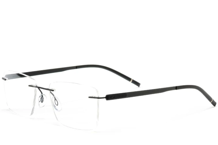 Gafas invisibles de metal negro #BS2012-0869