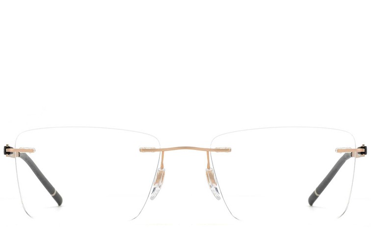 Gafas invisibles de metal dorado #BS2012-0870