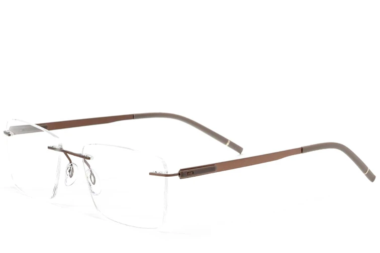 Lunettes invisibles en métal brun #BS2012-0873