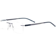 Invisible Blue Metal Glasses #BS2012-0874