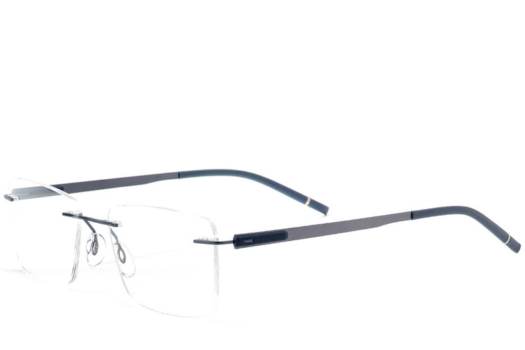 Gafas invisibles de metal azul #BS2012-0874
