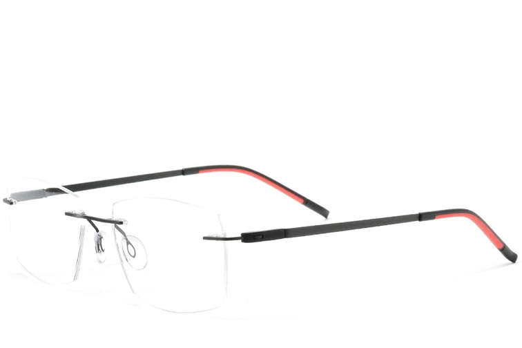 Invisible Black Metal Glasses #BS2012-0875