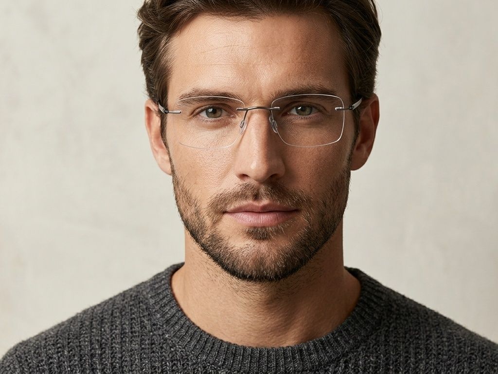 Invisible Black Metal Glasses #BS2012-0878