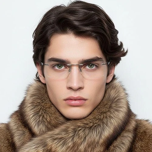 Invisible Black Metal Glasses #BS2012-0878