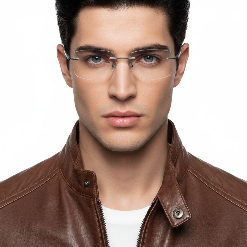 Invisible Silver Metal Glasses #BS2012-0879