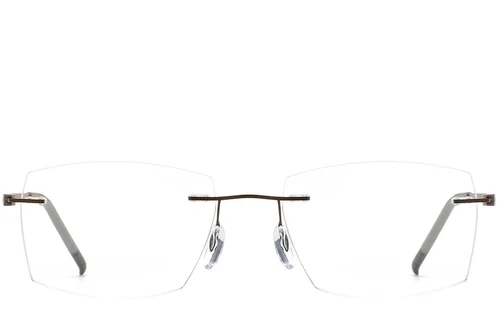 Lunettes invisibles en métal noir #BS2012-0880