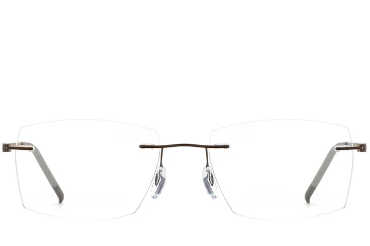 Lunettes invisibles en métal brun #BS2012-0880