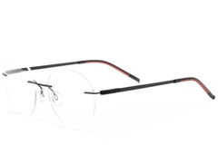 Invisible Black Metal Glasses #BS2012-0881