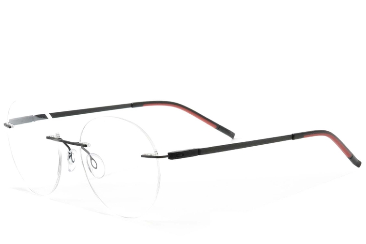 Gafas invisibles de metal negro #BS2012-0881
