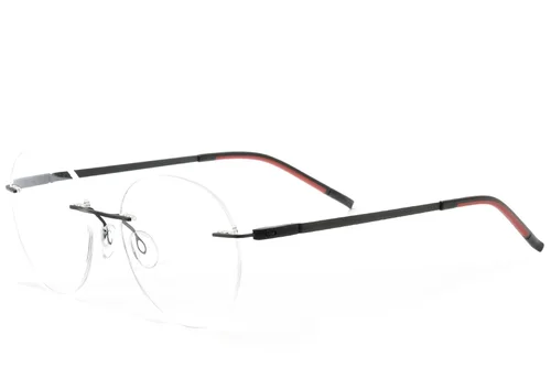 Lunettes invisibles en métal noir #BS2012-0881