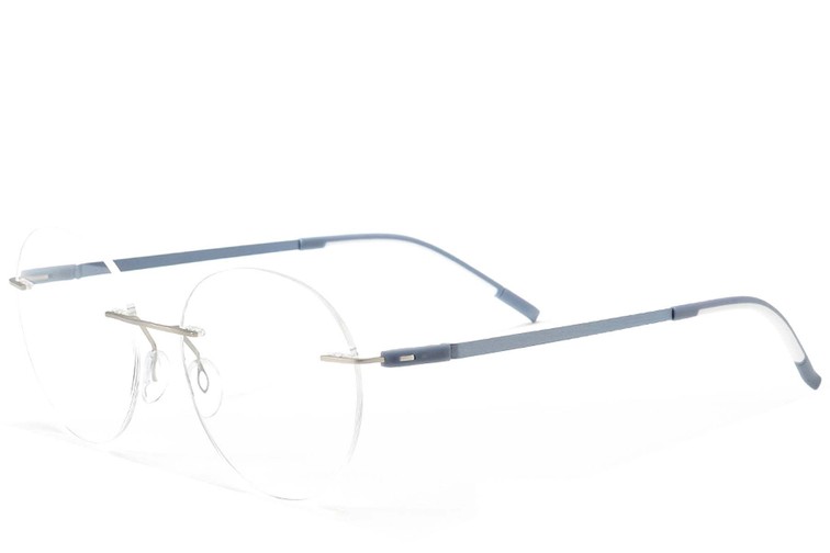 Lunettes invisibles en métal argenté #BS2012-0882