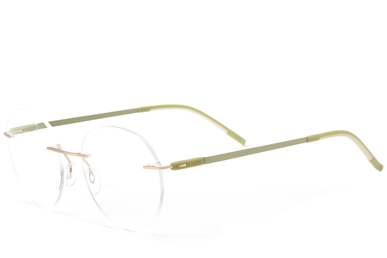 Gafas invisibles de metal dorado #BS2012-0883