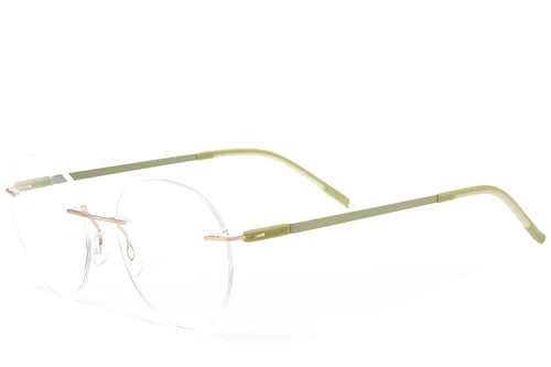 Invisible Golden Metal Glasses #BS2012-0883