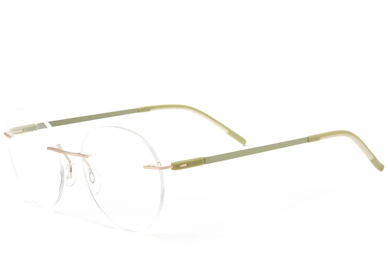 Gafas invisibles de metal dorado #BS2012-0883