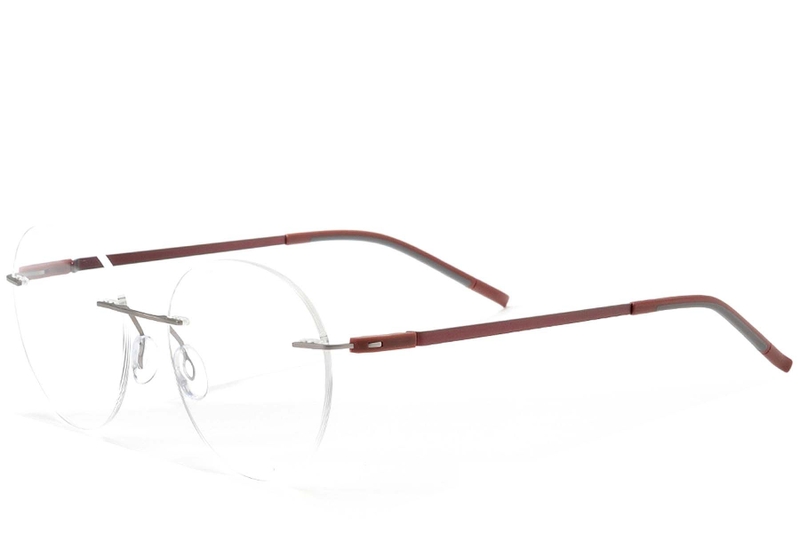 Invisible Grey Metal Glasses #BS2012-0884