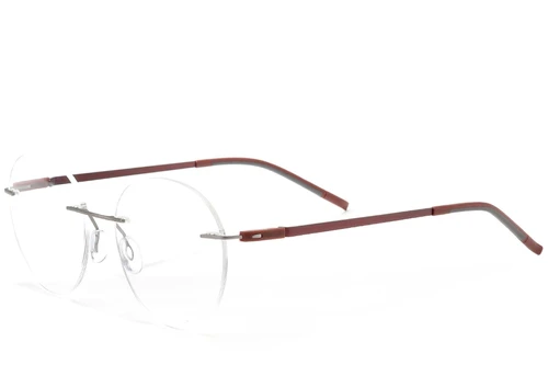 Invisible Grey Metal Glasses #BS2012-0884