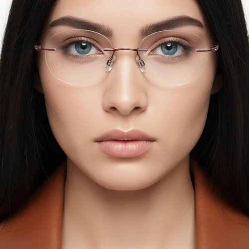 Lunettes invisibles en métal gris #BS2012-0884