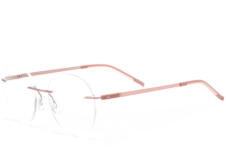 Unsichtbare rosa Metallbrille #BS2012-0885