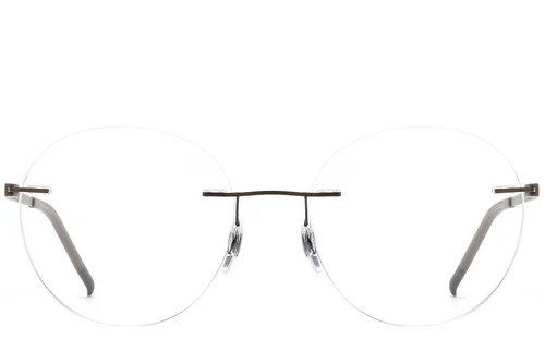 Lunettes métal marron invisibles #BS2012-0886