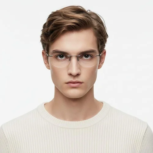 Lunettes métal marron invisibles #BS2012-0886
