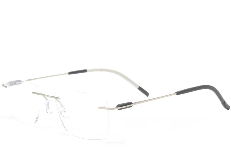 Gafas invisibles de metal plateado #BS2012-0889