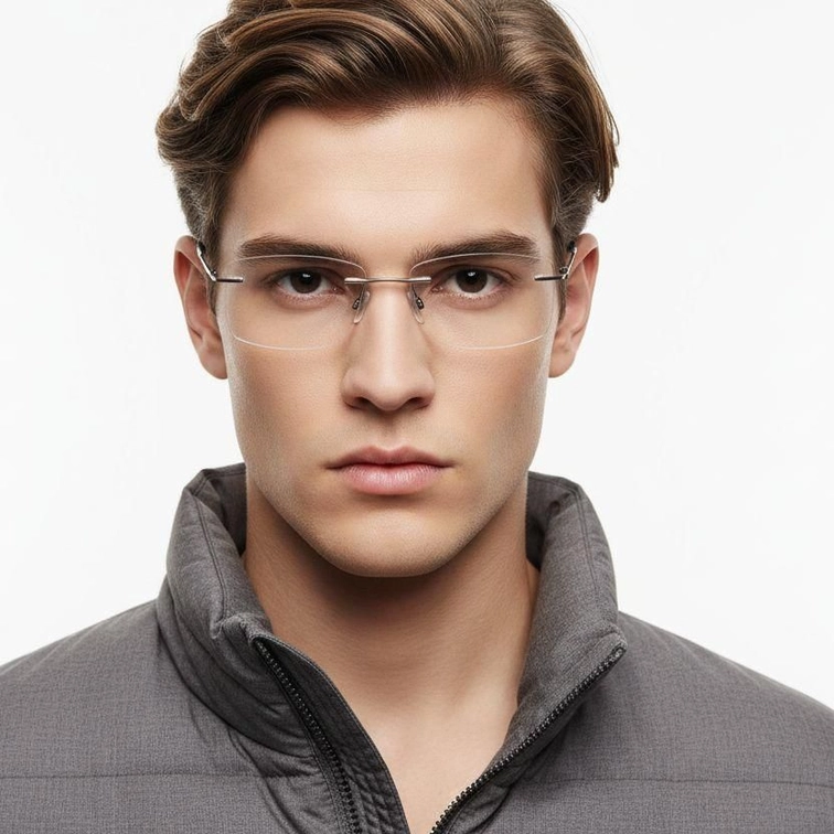 Invisible Silver Metal Glasses #BS2012-0889