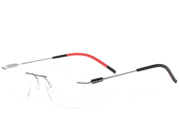 Invisible Grey Metal Glasses #BS2012-0890