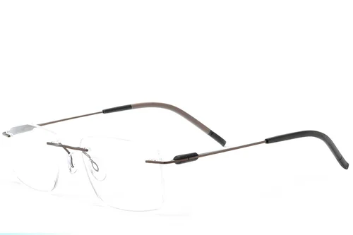 Lunettes invisibles en métal brun #BS2012-0891