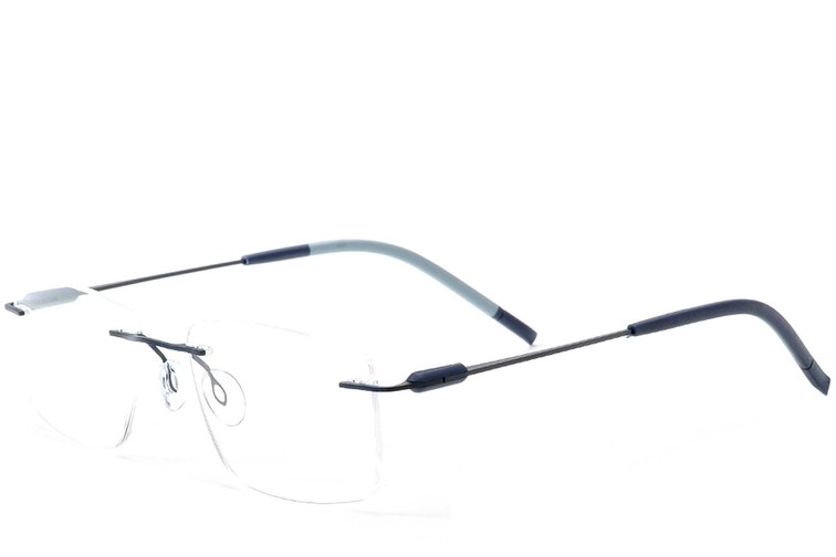 Gafas invisibles de metal azul #BS2012-0892