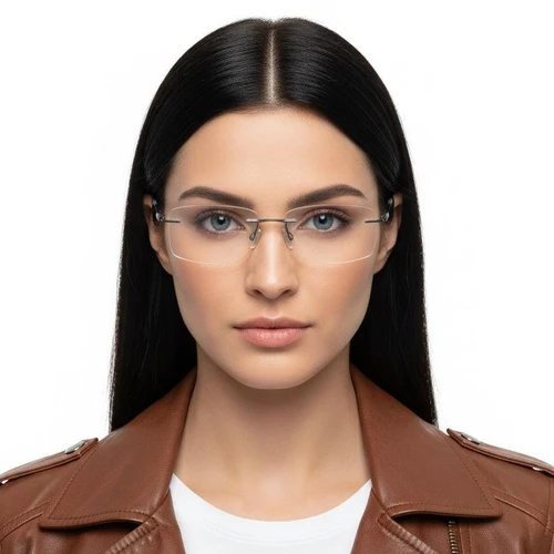 Invisible Blue Metal Glasses #BS2012-0892