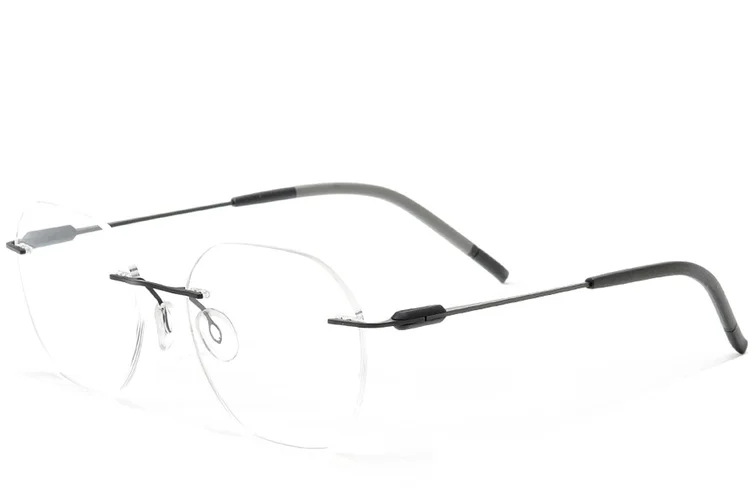 Invisible Black Metal Glasses #BS2012-0893